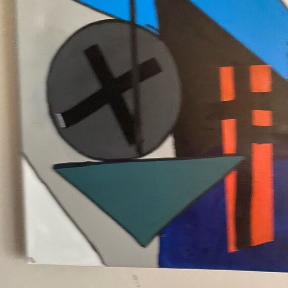 Original Abstract Art Painting 20x24 Signed - Picture 3 of 6